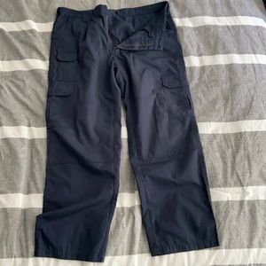 Men’s dark blue cargo pants (MISSING BUTTON)
